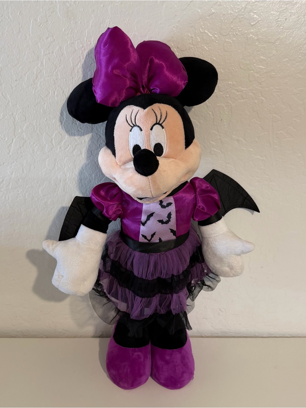 Disney Minnie Mouse Halloween Bat Plush Stuffed Animal Toy, Door porch greeter